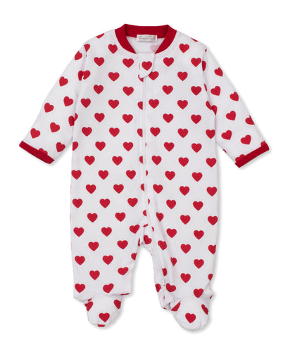 Be My Valentine Zip Footie