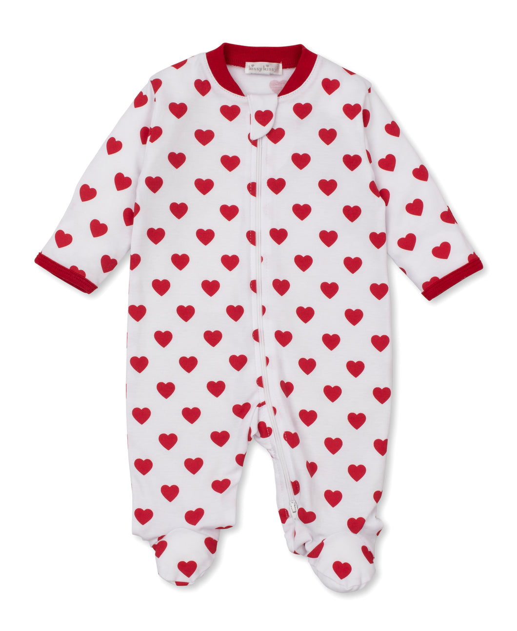 Be My Valentine Zip Footie