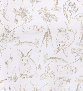 Bunny Toile French Terry Top & Harem