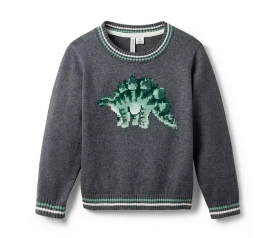 Grey Dino Sweater