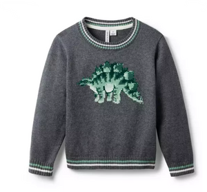 Grey Dino Sweater