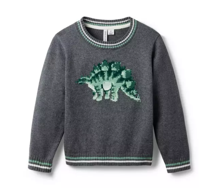 Grey Dino Sweater