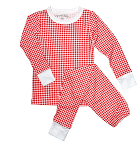 Mini-Checks Red Pajamas