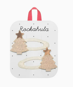 Golden Christmas Tree Clips