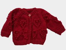 Load image into Gallery viewer, Heart Popcorn Cardigan