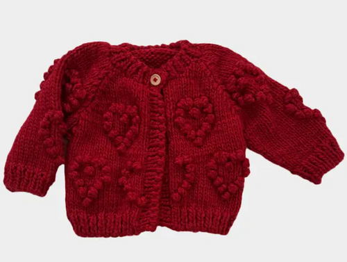 Heart Popcorn Cardigan