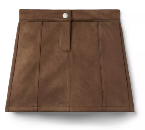 Brown Suede Skirt