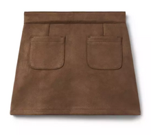 Load image into Gallery viewer, Brown Suede Skirt