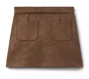 Brown Suede Skirt
