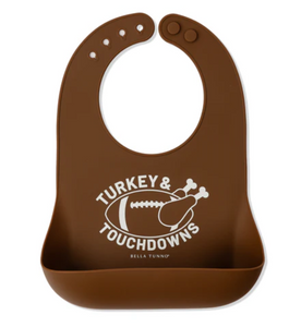 Turkeys & Touchdowns Silicone Bib