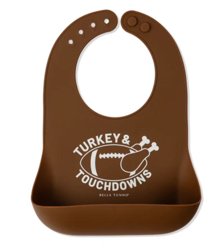 Turkeys & Touchdowns Silicone Bib