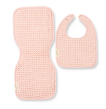 Load image into Gallery viewer, Reversible Burp &amp; Bib Set Pink