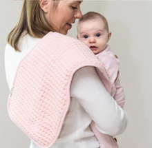 Load image into Gallery viewer, Reversible Burp &amp; Bib Set Pink