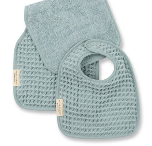 Reversible Burp & Bib Set Fog