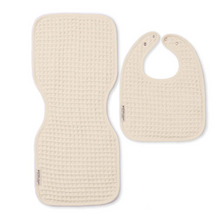 Load image into Gallery viewer, Reversible Burp &amp; Bib Set Linen