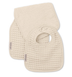 Reversible Burp & Bib Set Linen