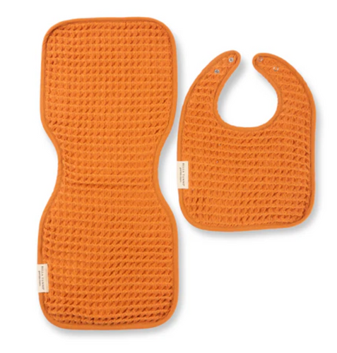 Reversible Burp & Bib Set Pumpkin