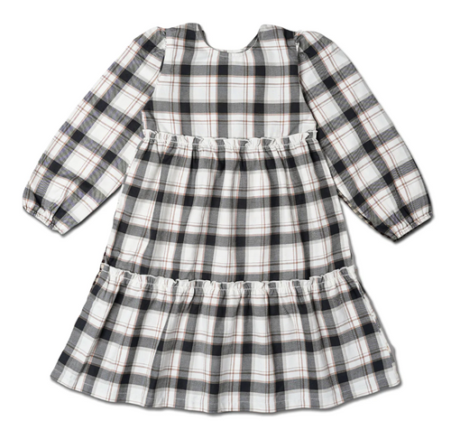 Plaid Tiered Dress