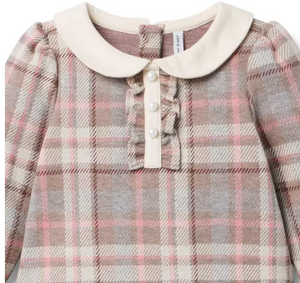 Drop Waist Plaid Dress