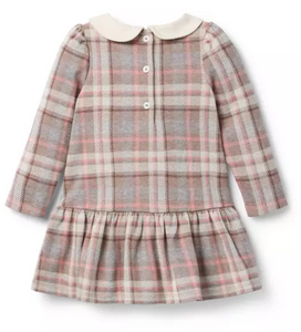 Drop Waist Plaid Dress
