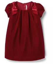 Load image into Gallery viewer, Velvet Shoulder Bow Dress