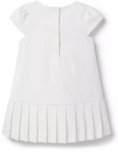 Load image into Gallery viewer, Ivory Bow Pleat Dress