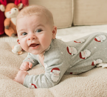 Load image into Gallery viewer, Gray Santa Footie
