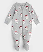 Load image into Gallery viewer, Gray Santa Footie