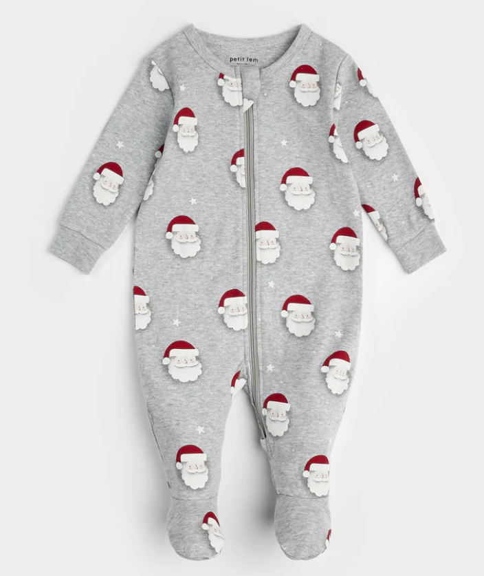 Gray Santa Footie