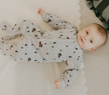 Load image into Gallery viewer, Velour Tree Footie