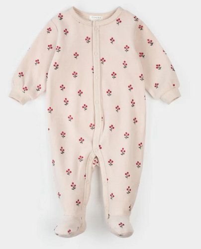 Winterberry Velour Footie