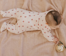 Load image into Gallery viewer, Winterberry Velour Footie