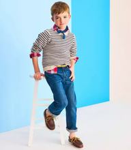 Load image into Gallery viewer, Navy Stripe Sweater