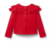 Load image into Gallery viewer, Red Ruffle Top