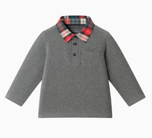 Load image into Gallery viewer, Plaid Collar Polo &amp; Pant Set