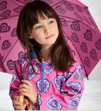 Load image into Gallery viewer, Heart Burst Color Change Raincoat