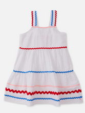 Load image into Gallery viewer, Americana Ric Rac Dress
