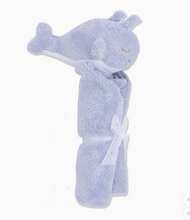 Load image into Gallery viewer, Dusty Blue Whale Blankie