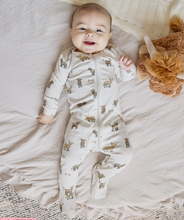 Load image into Gallery viewer, Highland Cow Sleeper Footie