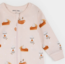 Load image into Gallery viewer, Pumpkin Spice Sleeper Footie