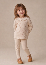 Load image into Gallery viewer, Tiny Bows Ruffle Collar Legging Set