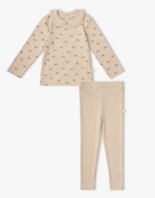 Load image into Gallery viewer, Tiny Bows Ruffle Collar Legging Set