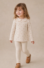 Load image into Gallery viewer, Tiny Bows Ruffle Collar Legging Set