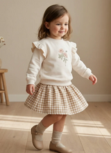 Load image into Gallery viewer, Bloom Fleece Ruffle Sweatshirt