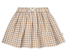 Load image into Gallery viewer, Gingham Twill Skirt