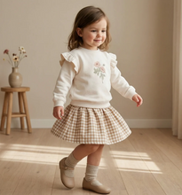 Load image into Gallery viewer, Gingham Twill Skirt