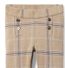 Load image into Gallery viewer, Tan Plaid Jacquard Pant