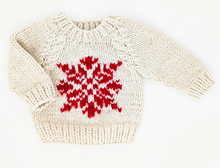 Load image into Gallery viewer, Snowflake Sweater Cream