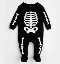 Load image into Gallery viewer, Skeleton GLOW IN THE DARK Footie