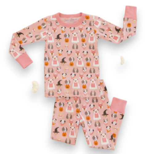Halloween Hounds Pajamas Dusty Rose